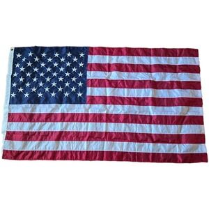 American Flag 3x5 Ft Made in USA Nylon Embroidered Stars Brass Grommets Jult 4th